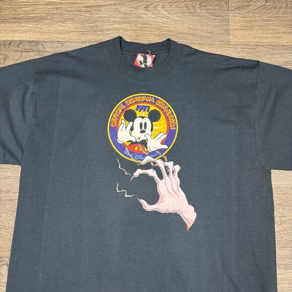 Vintage Disney Shirt Villians RARE Disneyana Convention 1997 Large Halloween - Picture 2 of 13